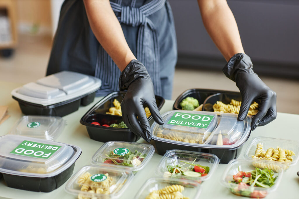 Brown Bag hot lunch catering delivery for office teams